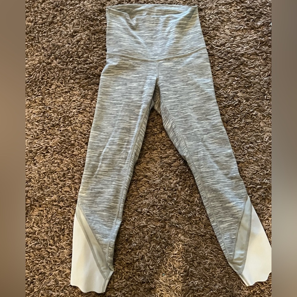 White Patterned Lululemon Leggings - image 1